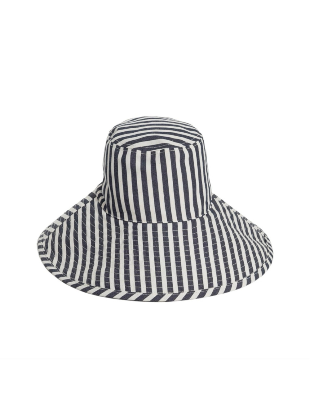 Women's Business & Pleasure Co. Navy White Striped Bucket Hat One Size